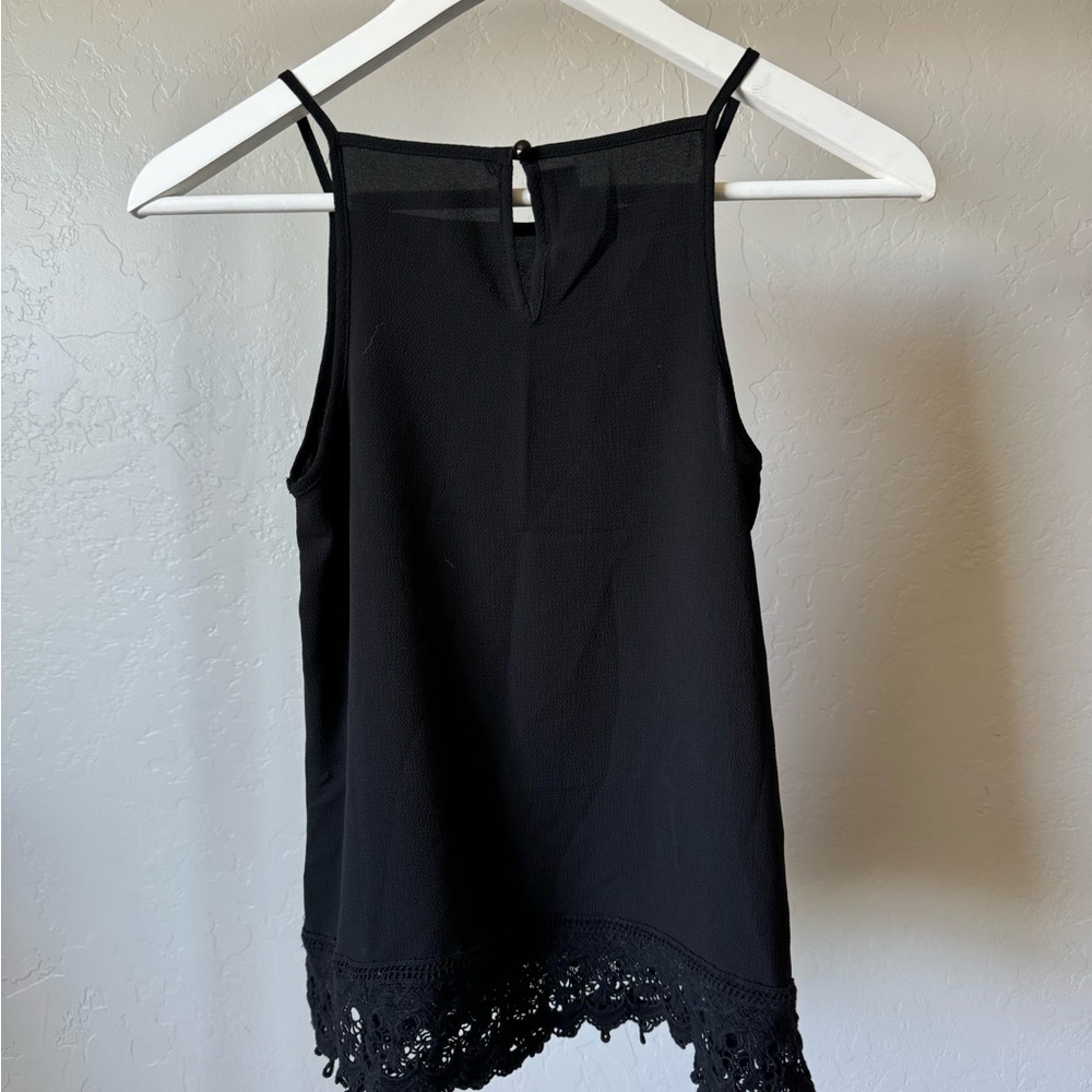 Target Black Asymmetrical Embellished Camisole